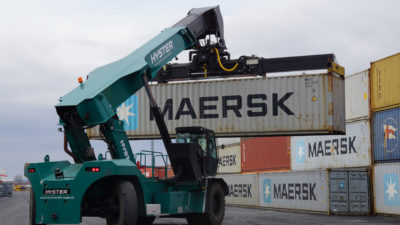 Reachstacker Container baymodal bayernhafen Bamberg