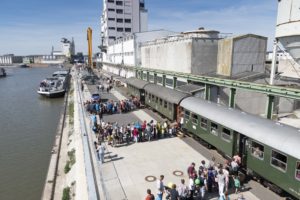 Historischer Dampfzug bayernhafen Bamberg Hafenfest 2019