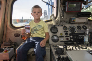 Kinder Lokführerschein bayernhafen Bamberg Hafenfest 2019