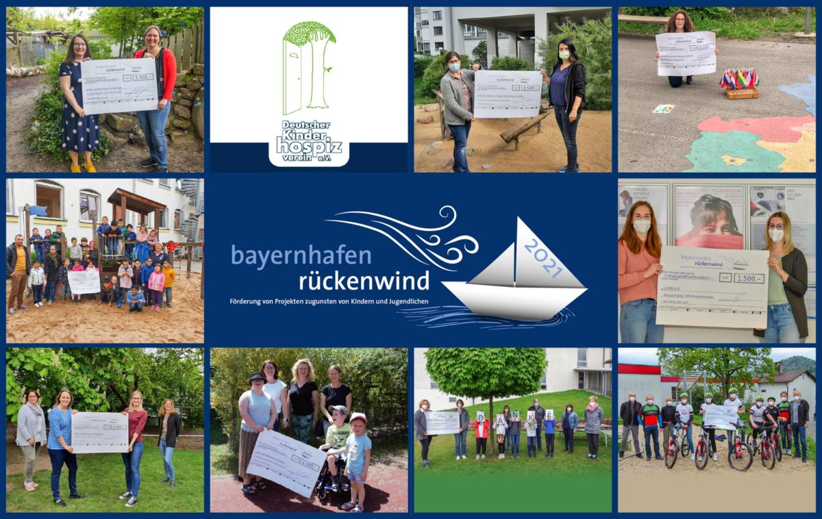 Collage with all winning projects of the bayernhafen tailwind competition