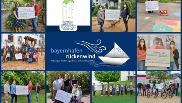 Collage with all winning projects of the bayernhafen tailwind competition