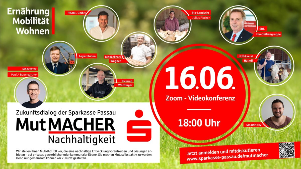 DRIVERS of Sustainability online event held at Sparkasse Passau