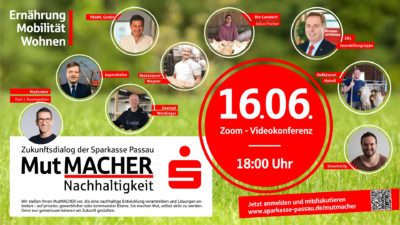 DRIVERS of Sustainability online event held at Sparkasse Passau