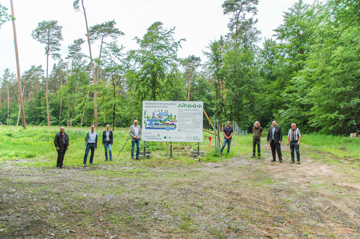Group photo before reforestation in Hübnerwald Stockstadt