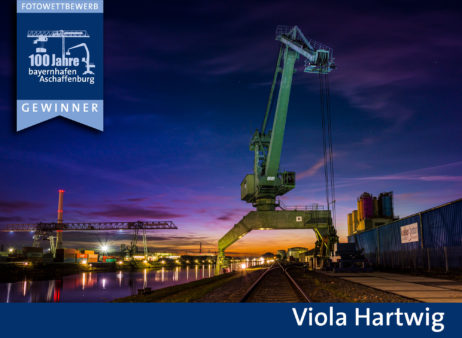 Gewinnerbild Fotowettbewerb 100 Jahre bayernhafen Aschaffenburg Viola Hartwig
