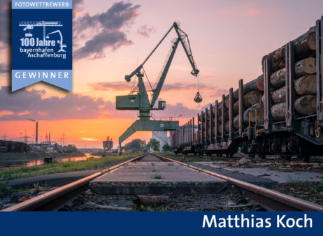 Gewinnerbild Fotowettbewerb 100 Jahre bayernhafen Aschaffenburg Matthias Koch