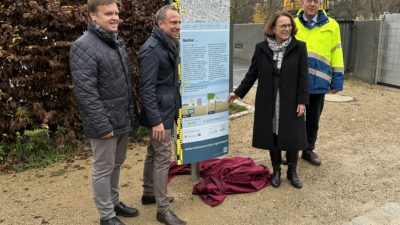 Einweihung Hochwasserschutz bayernhafen Regensburg