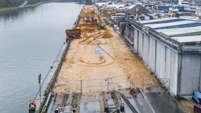 Kai 1 bayernhafen Nürnberg Sanierung