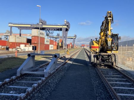 Bauarbeiten Containerterminal
