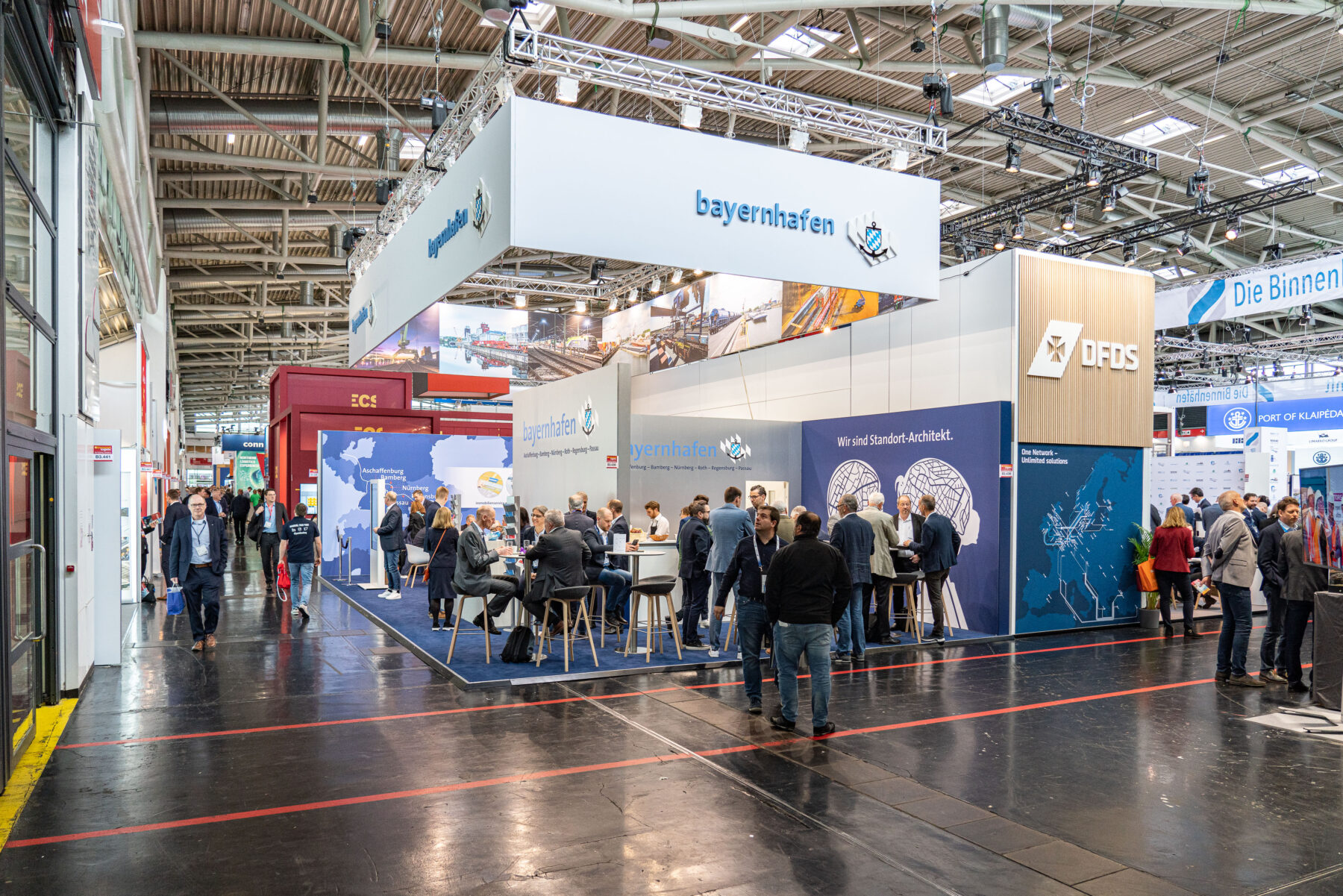Messestand bayernhafen 2023